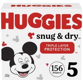 Huggies Snug & Dry Baby Diapers Size 5;  Count 156