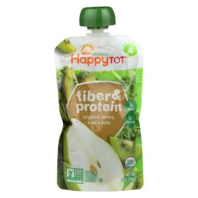 Happy Tot Toddler Food - Organic - Fiber And Protein - Stage 4 - Pear Kiwi And Kale - 4 Oz - Case Of 16