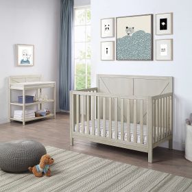 Barnside 4-in-1 Convertible Crib Washed Gray