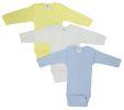 Boys Pastel Long Sleeve Onezie