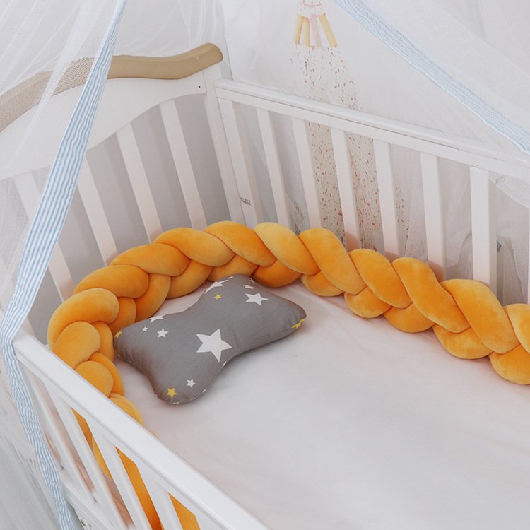 Baby Bumper Bed Braid Knot Pillow Cushion Bumper for Infant cuna Bebe lit Crib Protector Cot Bumper Room Decor Baby Bumper Bed Braid Knot Pillow Cushion Bumper for Infant cuna Bebe lit Crib Protector Cot Bumper Room Decor