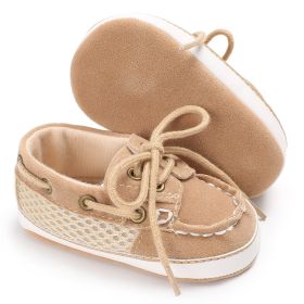 Baby soft bottom toddler shoes (Option: Beige-13)