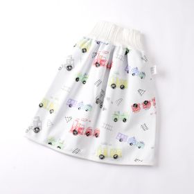 Cotton and bamboo fiber Baby diaper skirt (Option: Train-S)