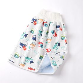 Cotton and bamboo fiber Baby diaper skirt (Option: Car-M)