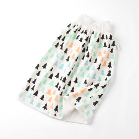 Cotton and bamboo fiber Baby diaper skirt (Option: Tree-L)