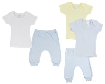 Infant Boys T-Shirts and Joggers (Color: Blue/Blue, size: medium)