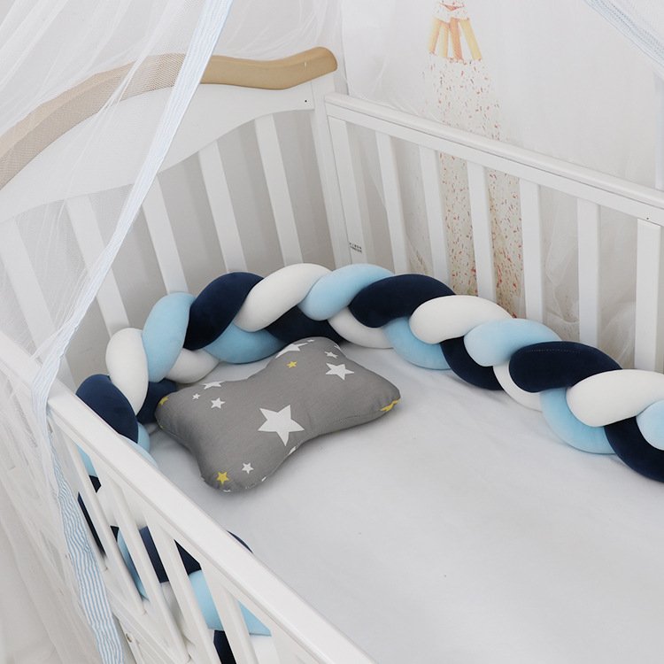 Baby Bumper Bed Braid Knot Pillow Cushion Bumper for Infant cuna Bebe lit Crib Protector Cot Bumper Room Decor Baby Bumper Bed Braid Knot Pillow Cushion Bumper for Infant cuna Bebe lit Crib Protector Cot Bumper Room Decor