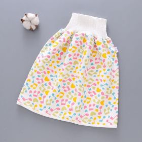 Cotton and bamboo fiber Baby diaper skirt (Option: Yellow skirt-L)