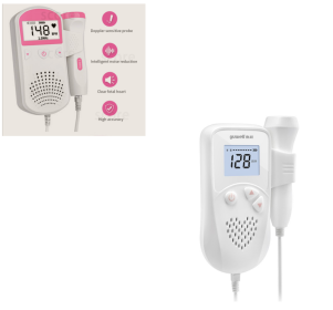 Fetal Heart Rate Monitor Home Pregnancy Baby Fetal Sound Heart Rate Detector (Option: 1 add Coupling agent)