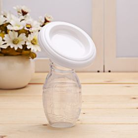 Full Silicone Breast Pump Breast Milk Collector (Color: White)